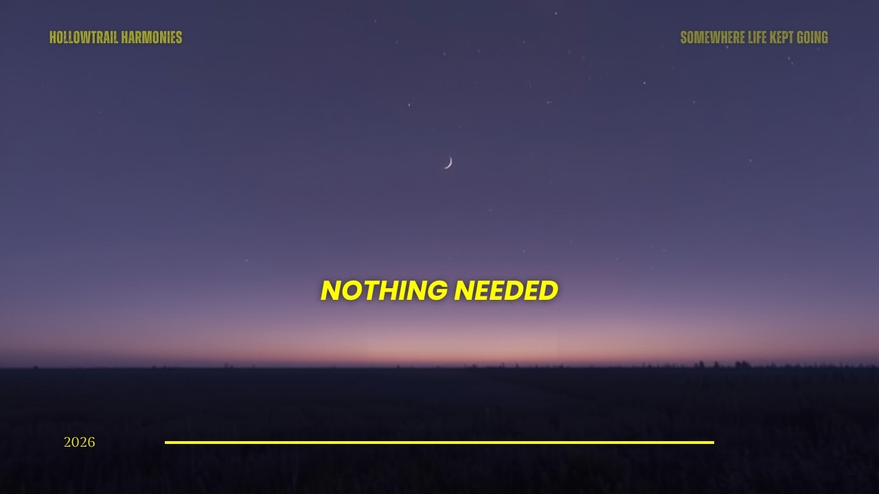 Nothing Needed to Be Said — Calm Americana Ending