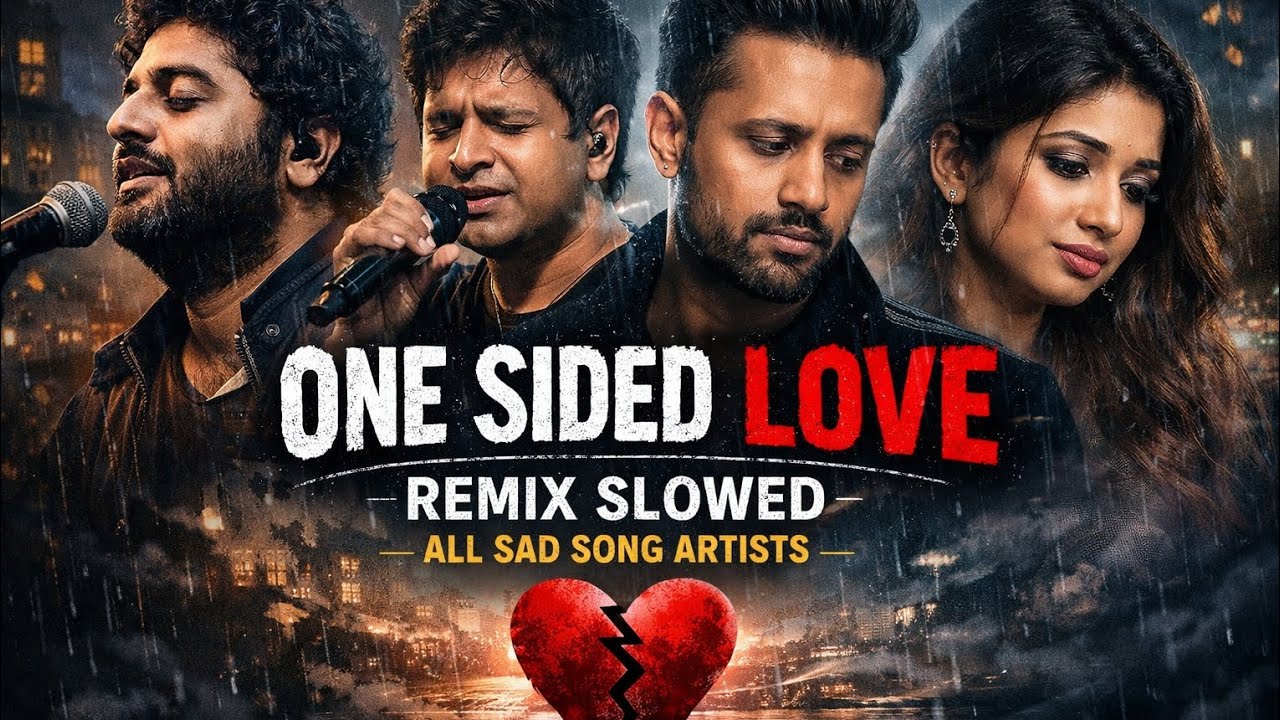 One Sided Love 💔 Remix Slowed | All Time Sad Hindi Songs | Heart Touching Mashup