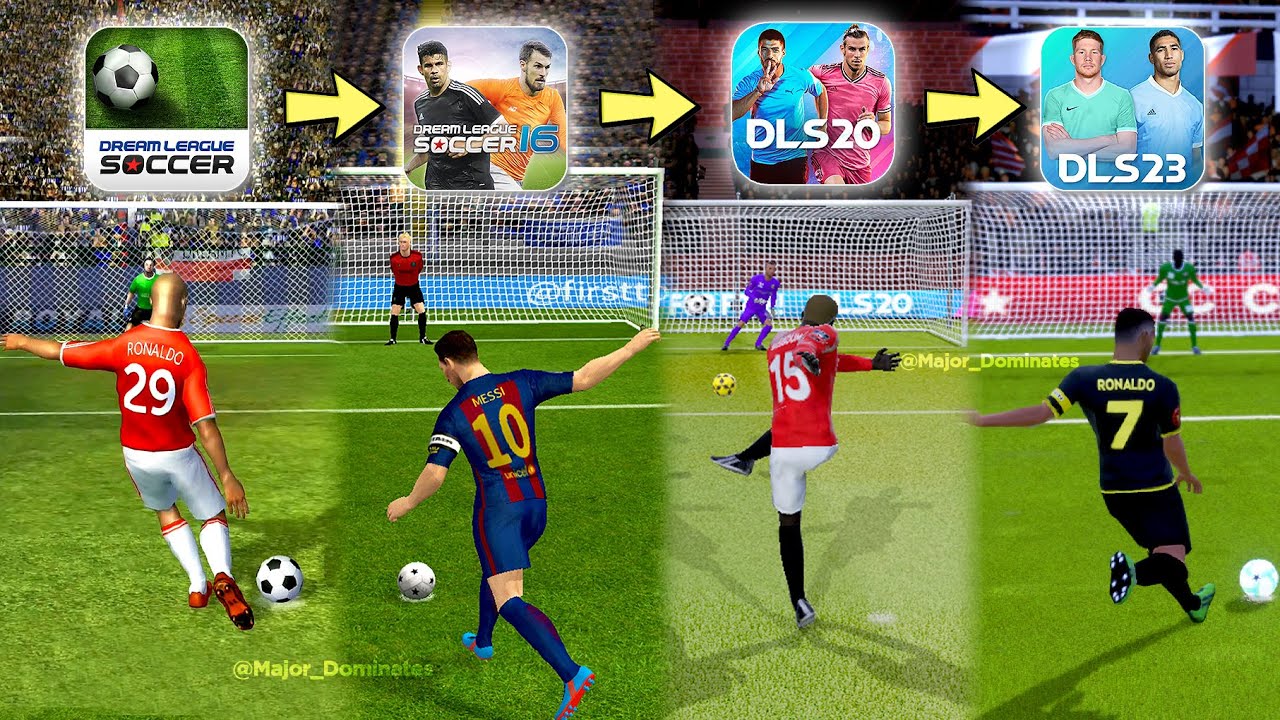 Evolution of Penalty Kicks in Dream League Soccer 2023 (DLS Classic to DLS 23)