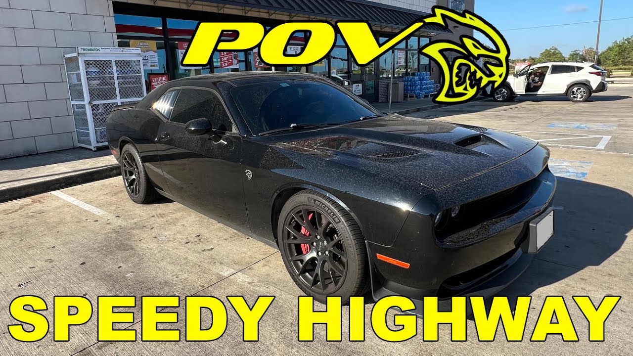 HELLCAT POV: ASMR Drive In CHALLENGER SRT (4K) | Open Highway Cruise