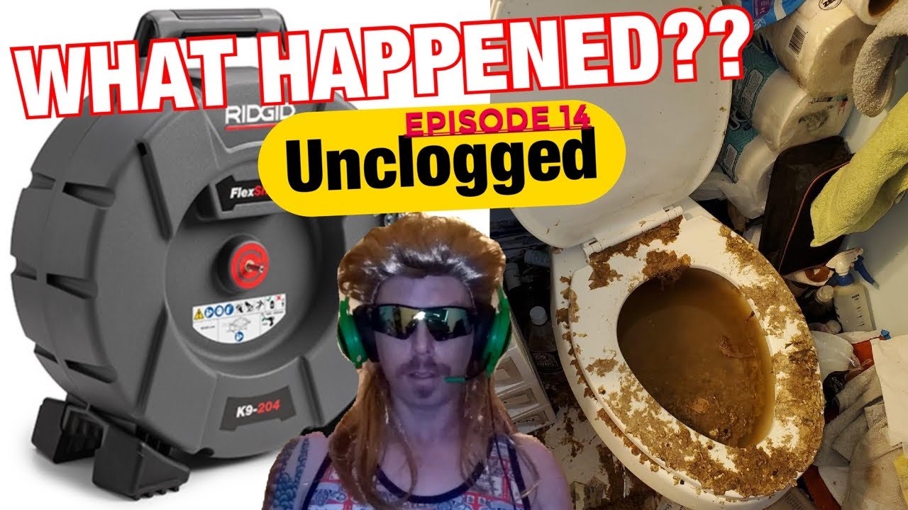 Ridgid 64273 FlexShaft review k9-204 , Unclogging a toilet! | Unclogged Episode 14