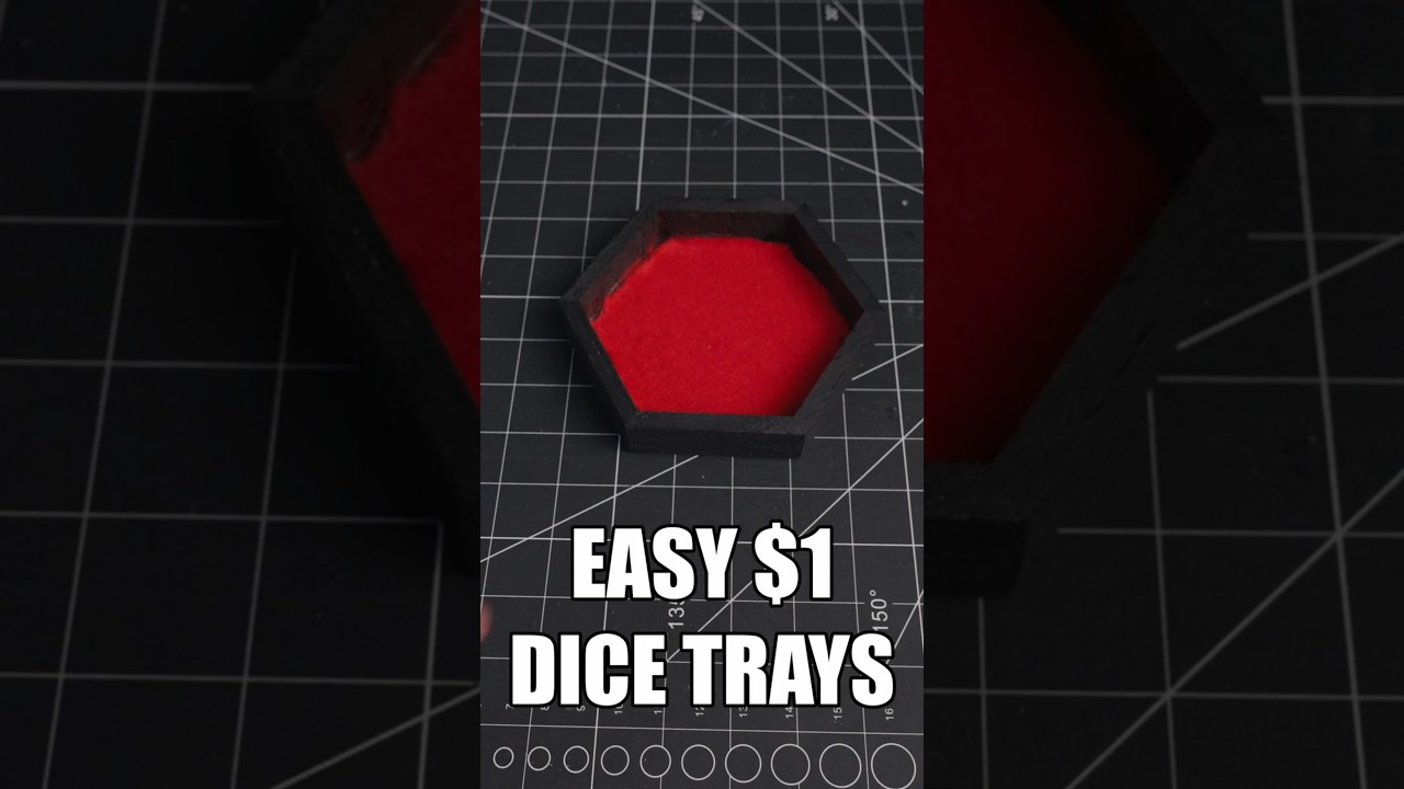 CHEAP and EASY dice trays for D&D #craft #dungeonsanddragons #dnd #dicetower