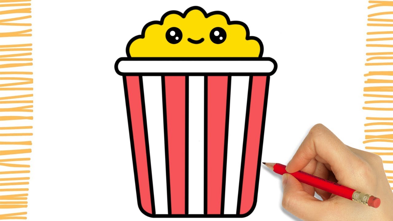 Como dibujar PALOMITAS KAWAII I PASO A PASO