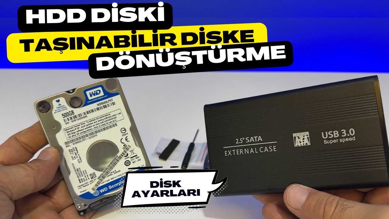 Laptoptan Çıkan Hard Diski Taşınabilir Disk Haline Getirme | Kutu Montajı ve Biçimlendirme