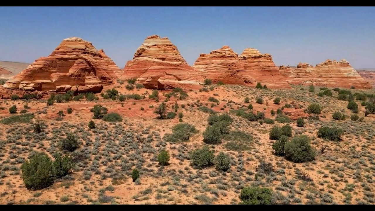 Vermillion Cliffs, AZ - Hike to North & South Tee Pees, White Pocket drone flights