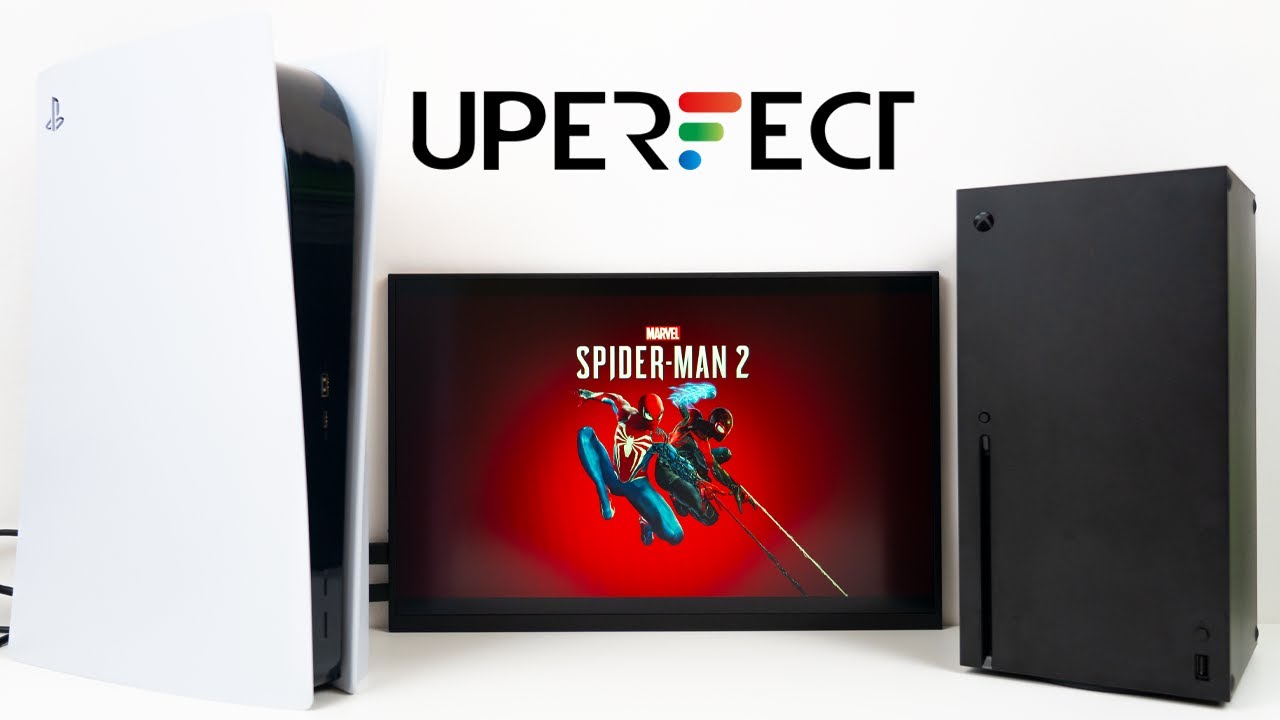 UPERFECT 18 Inch 2K Portable Gaming Monitor Unboxing - ASMR