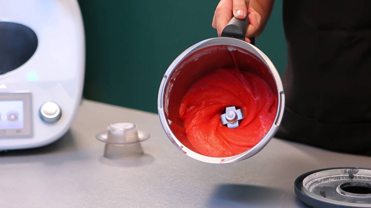 Receita Thermomix: sorbet e espuma de morango