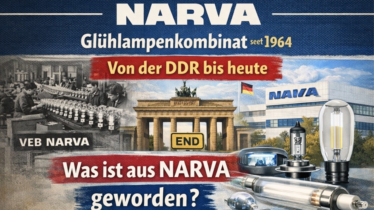 Narva - Erfolgreiches Glühlampenkombinat seit 1964 - und heute? #new #history #markenfriedhof