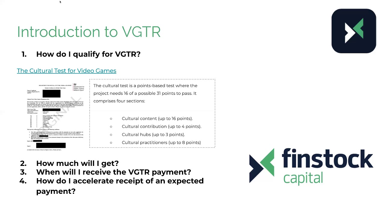 Introduction to VGTR and loans against VGTR - Finstock Capital