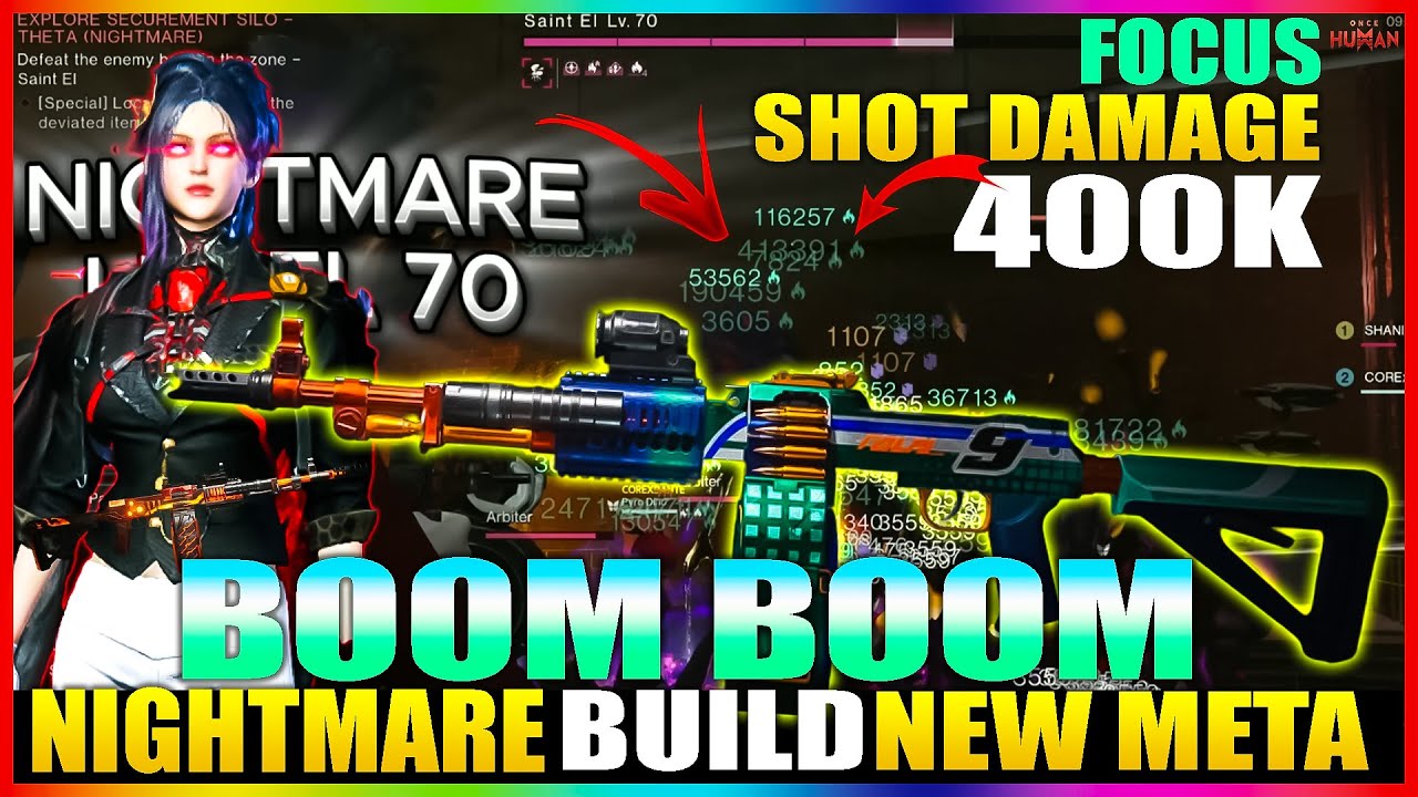ONCE HUMAN BEST WEAPON BUILD FOR MOBILE PVE KVD BOOM BOOM LMG BURN BUILD MODS MASSIVE DPS 1200K