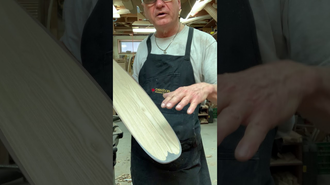 Epoxy tip on a paddle blade.