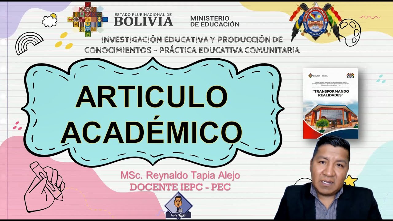 ESTRUCTURA DE UN ARTICULO ACADEMICO - Profe TAPIA