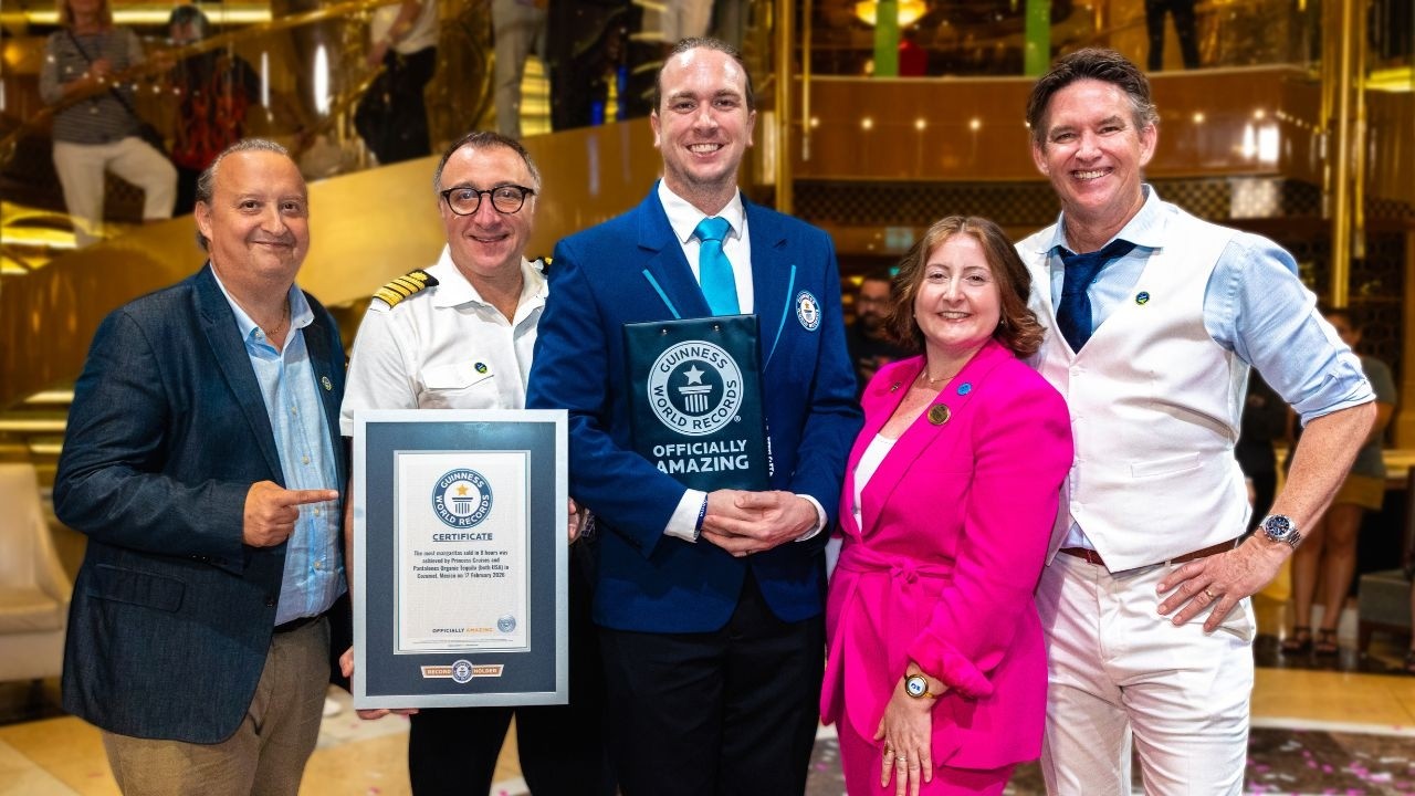 Princess Sets GUINNESS WORLD RECORDS for Most Margaritas Served in 8 Hours!