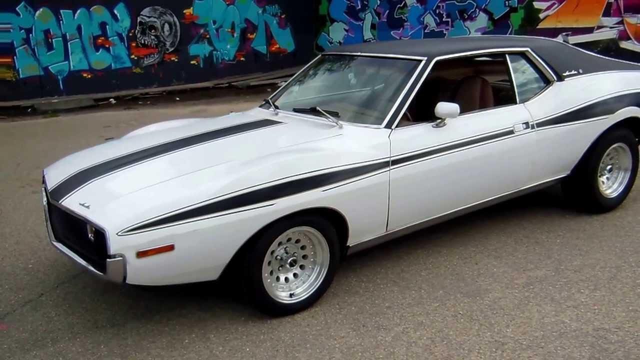 1973 AMC Javelin 360 V8 SST , Edelbrock , Magnaflow SS Dual exhaust sound