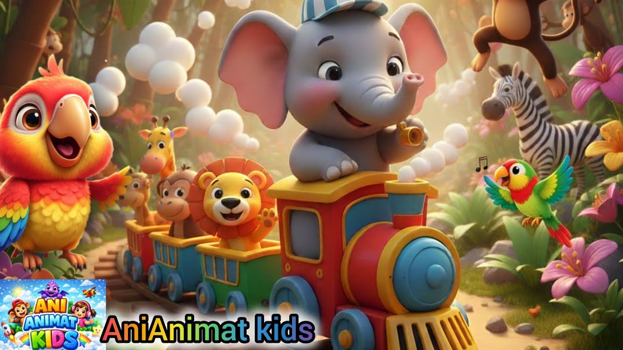 Humpty train elephantsongs | Colour  songs | Lattets Rhyme Epi-13 | Ani Animat Kids & Nursery Rhyme