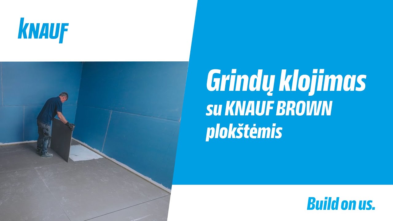Sausųjų grindų įrengimas su KNAUF BROWN plokštėmis vos per vieną dieną