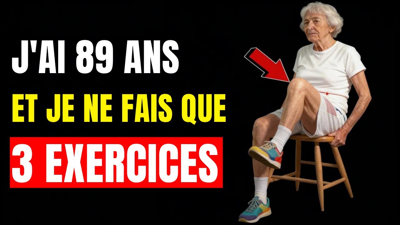 Après 60 Ans, Ces 3 Exercices Assis Renforcent Vos Jambes en Toute Sécurité