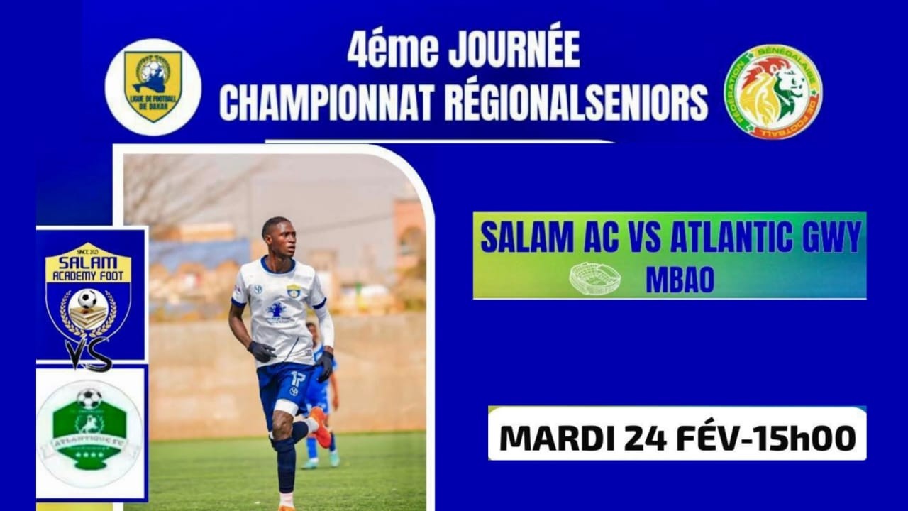 DIRECT :  4IME JOURNEE CHAMPIONNAT REGIONAL SENIOR  GLS vs  SALAM ACADEMY