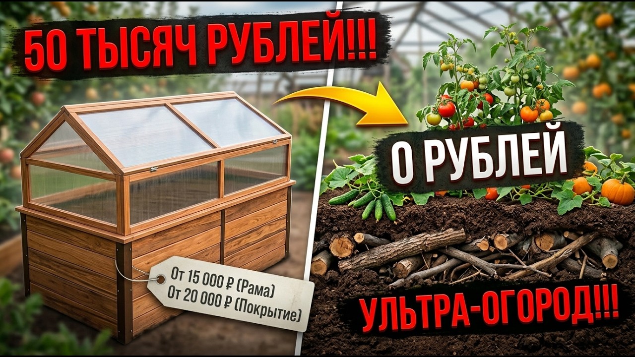Я ЗАБЫЛ ВЫСОКИЕ ГРЯДКИ. Вместо них использую древний способ, который скрывают