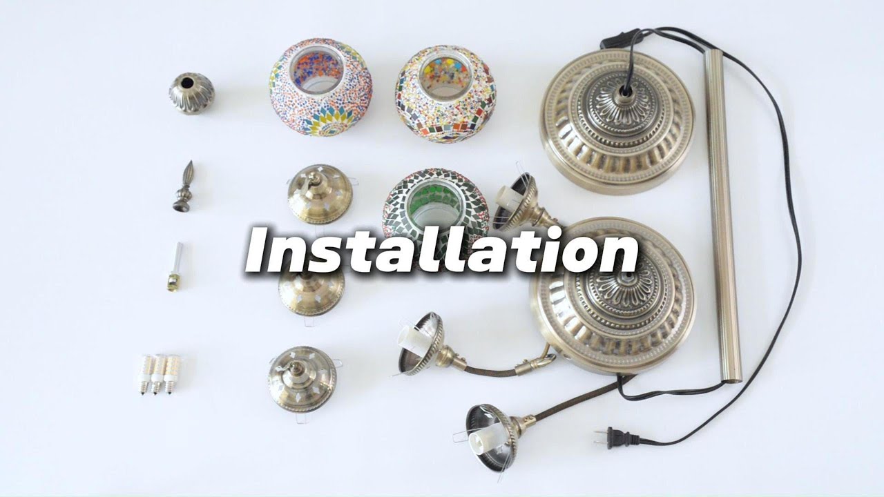 Turkish Mosaic 3-Head Table Lamp | 5-Min DIY Installation (Bohemian Home Decor)