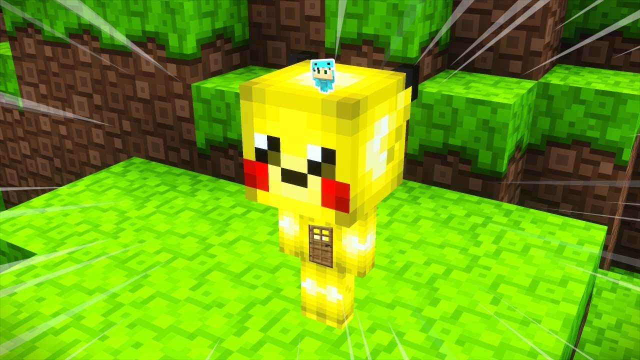 MINECRAFT: ¿PODRÍAS VIVIR 24 HORAS DENTRO DE PIKACHU DE POKEMON LET'S GO?