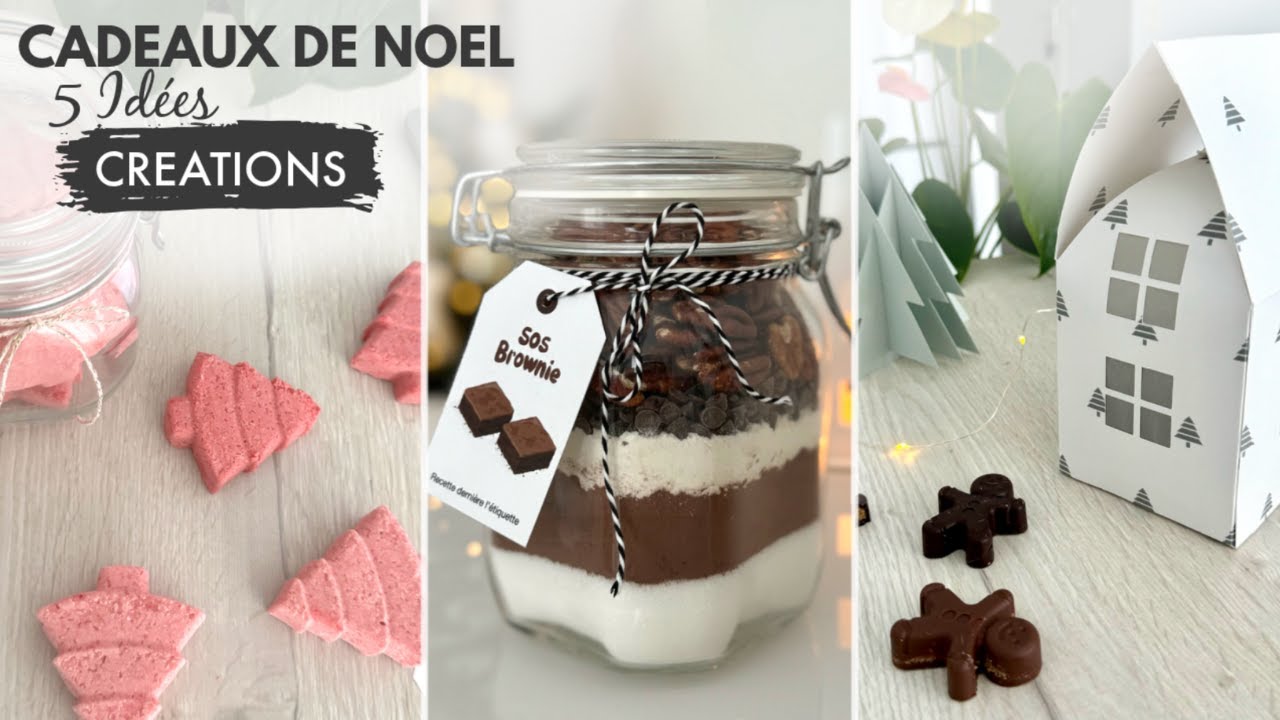 DIY NOËL CADEAUX A OFFRIR 🎁 | 5 idées cadeaux maison à faire soi-même ✨