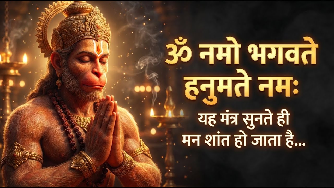 #नमो भगवते हनुमते नमः | 10 मिनट हनुमान मंत्र | मन शांत करने वाला जाप