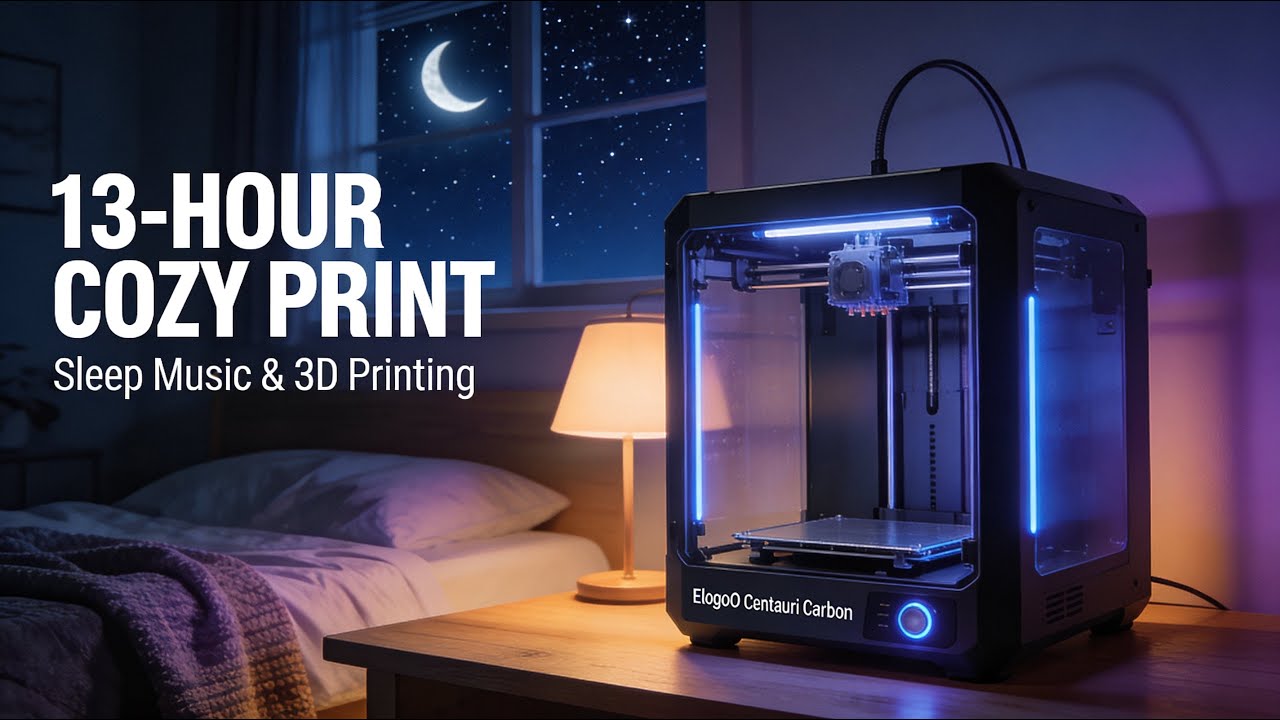 🔴LIVE🔴 💤💤 Cozy Lo-Fi Chill 13 Hour Super Long With Sleep Music 3D Print, Relax, Study, Sleep💤