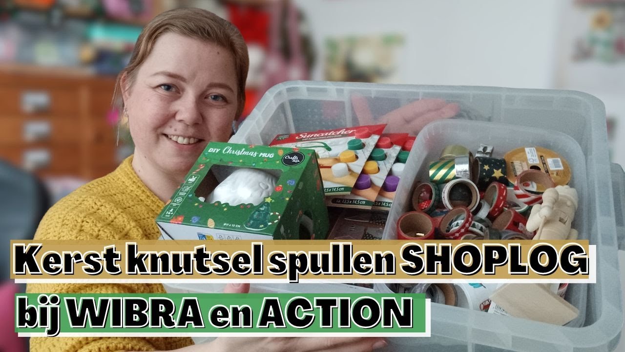 Shoppen voor Creatieve Kerst Knutselspullen bij Action en Wibra | Budget & DIY Inspiratie shoplog