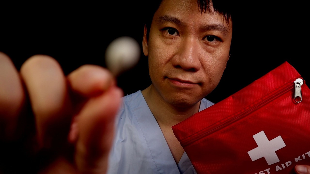 ASMR Wound Healing: Cleaning and Bandaging