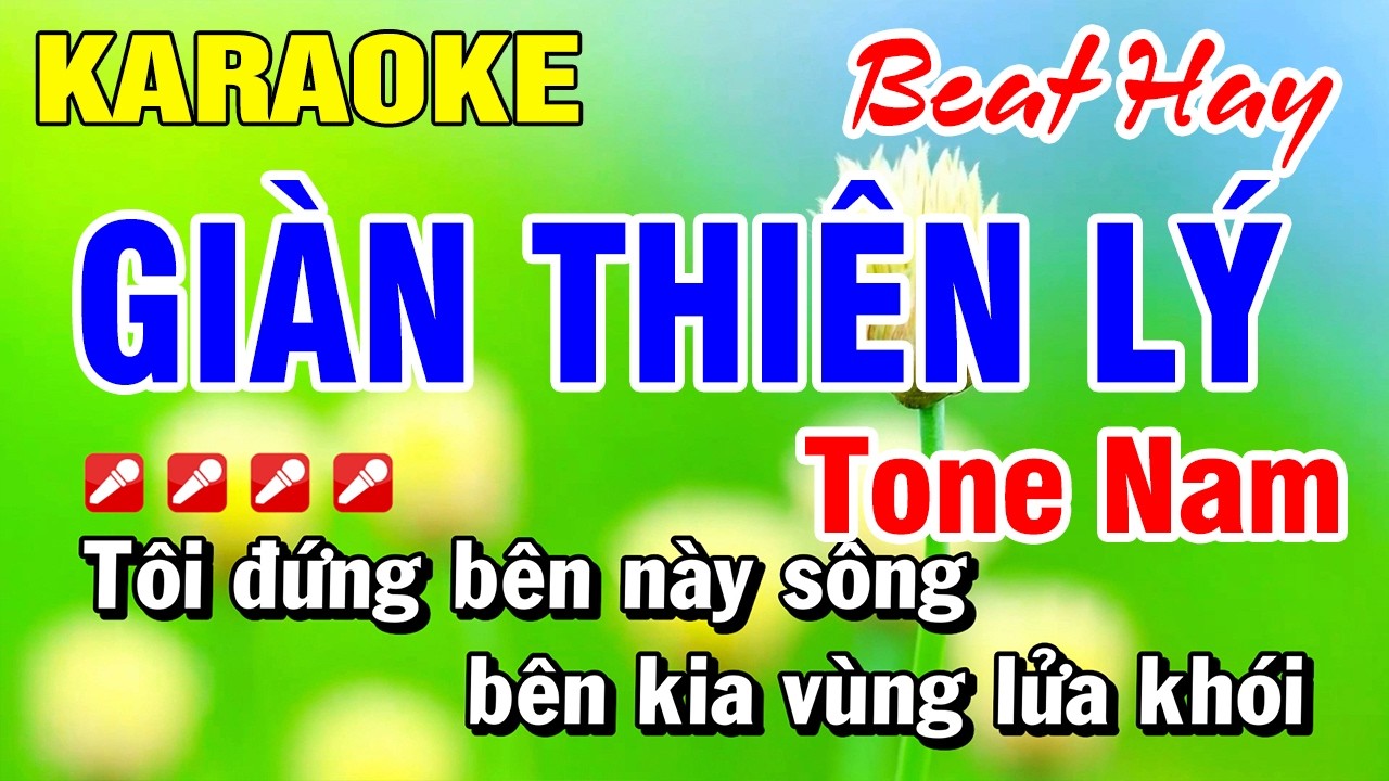 Karaoke Nhạc Sống Tone Nam Chuyện Giàn Thiên Lý (Beat Hay) 2026 Hoài Phong Organ