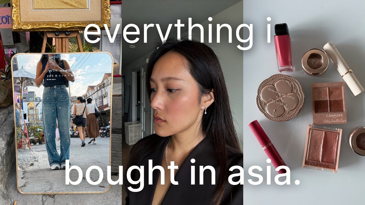 everything i bought in taiwan | makeup, clothing, where to shop in taiwan!