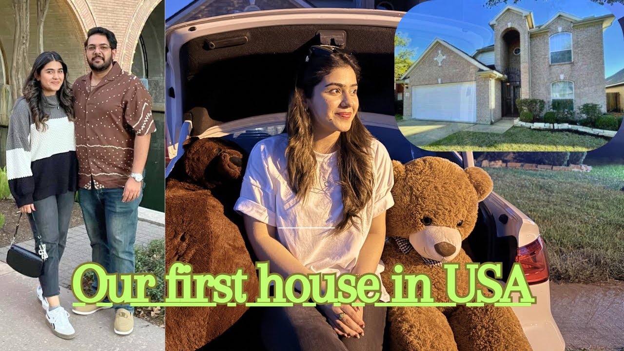 Moved to a new house in USA ALHAMDULILLAH♥️😊🏡👫