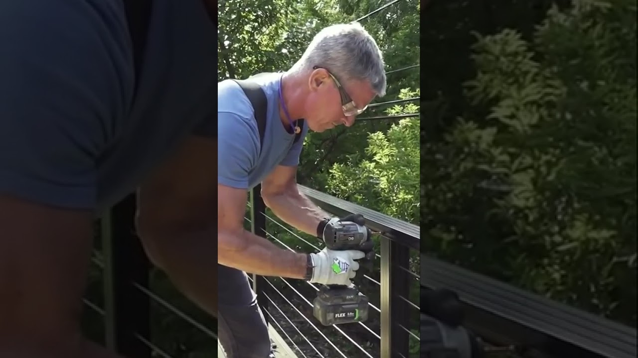 How to install a cable railing system on a deck