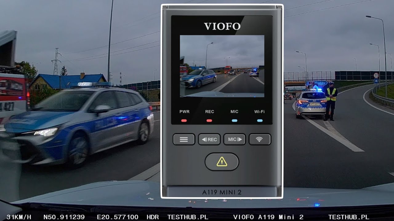 VIOFO A119 Mini2 Test - Nocny Łowca - rejestrator samochodowy