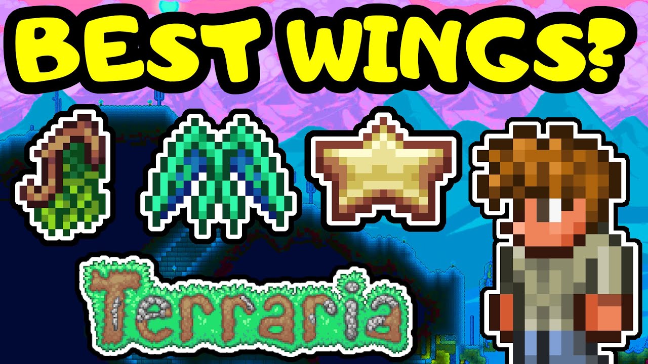 ЛУЧШИЕ И САМЫЕ ПРОСТЫЕ КРЫЛЬЯ! Гайд по крыльям в Terraria! Лучший гайд по развитию крыльев в Terr...