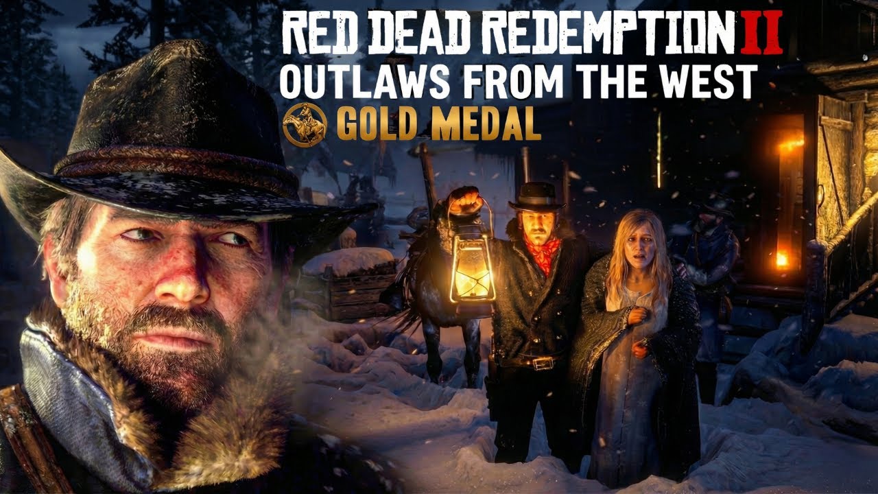 Red Dead Redemption 2 - Вступление и миссия №1 - Преступники Дикого Запада [Золотая медаль]