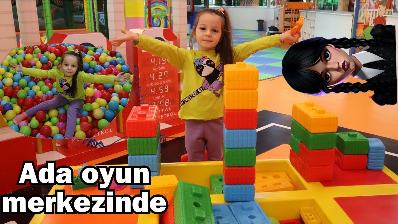 Ada ve Talha Oyunda! Eyvah ! Wednesday Oyun merkezinde!!! Ada Çabuk Kaç Saklan!