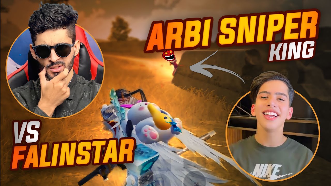 OMG🤯Arbi Sniper King vs FalinStar Face to Face Fight 🥵| PUBG MOBILE | Speed Drift | PUBGM x Mclaren