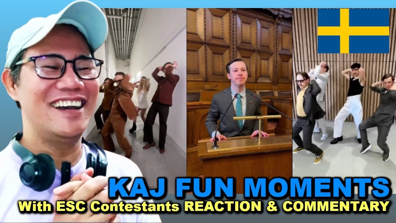 KAJ Fun Moments with ESC 2025 Contestants REACTION