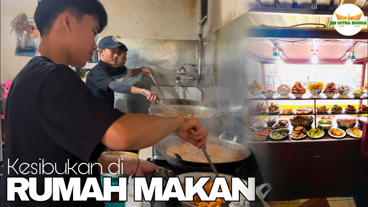 Kesibukan kita di dapur rumah makan padang||koki sampe tiga orang guys !!?