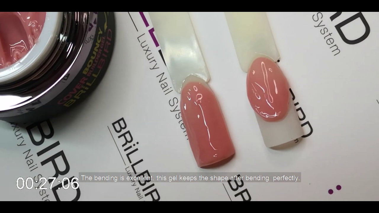 Easy nail sculpting - Bouncy Cover Builder Gel - BrillBird