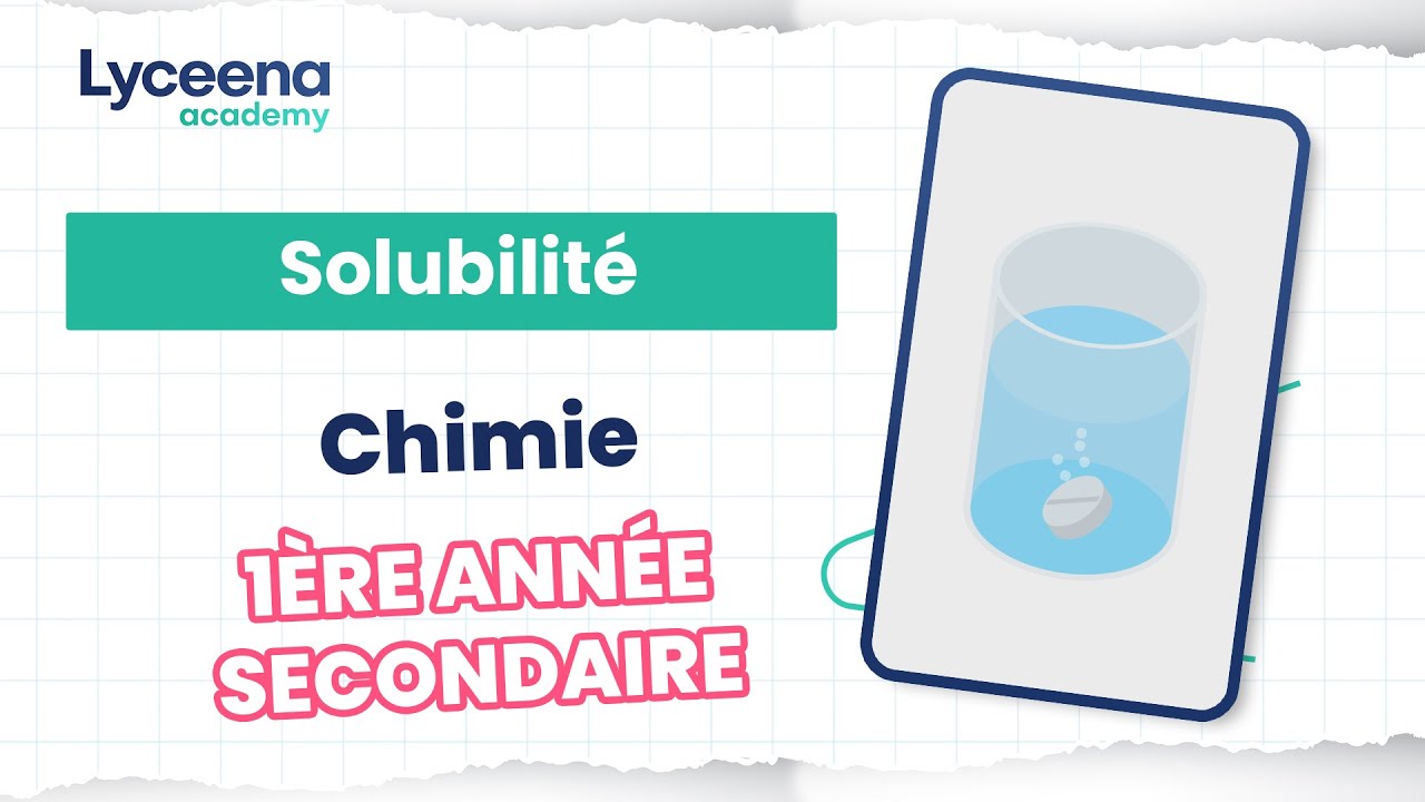 1ère année secondaire | Chimie | Cours concentration solubilité