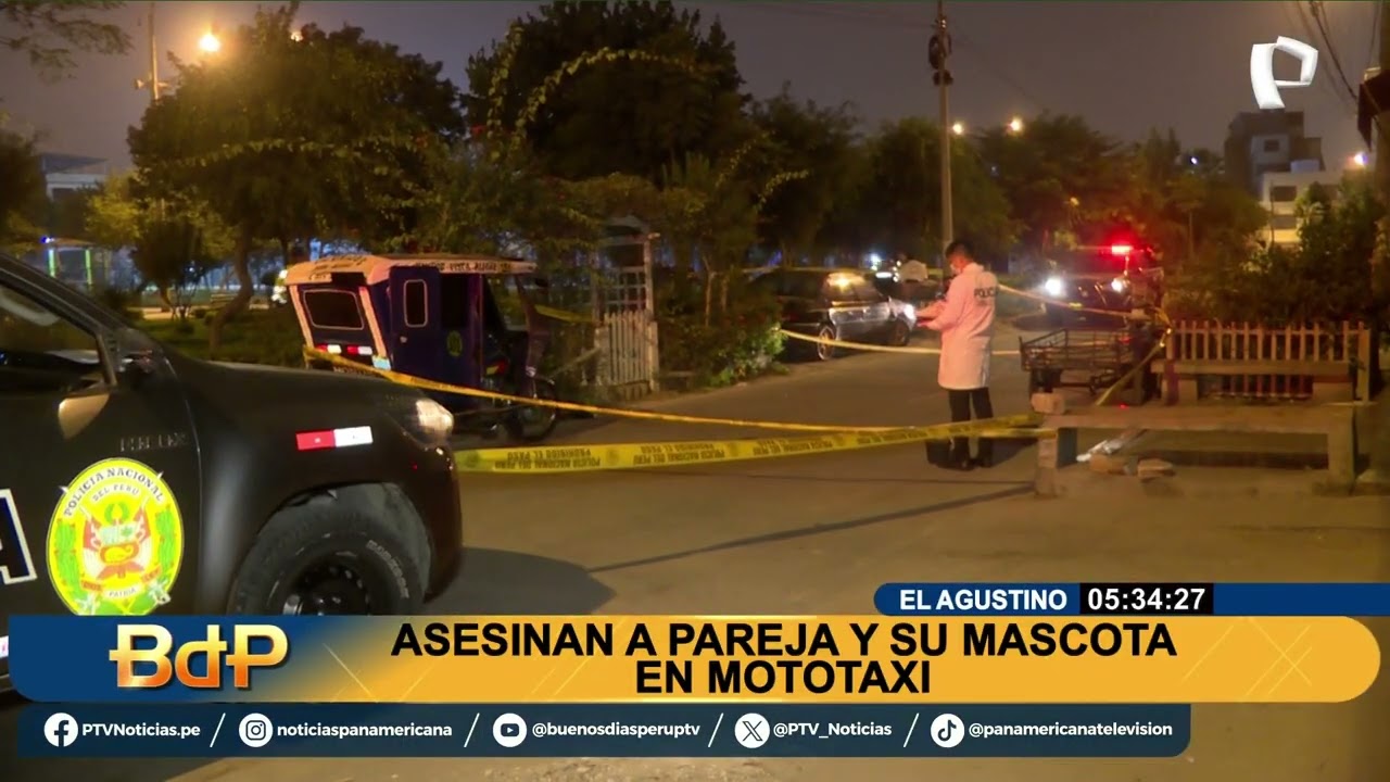 Sicarios asesinan a pareja y a su mascota en El Agustino