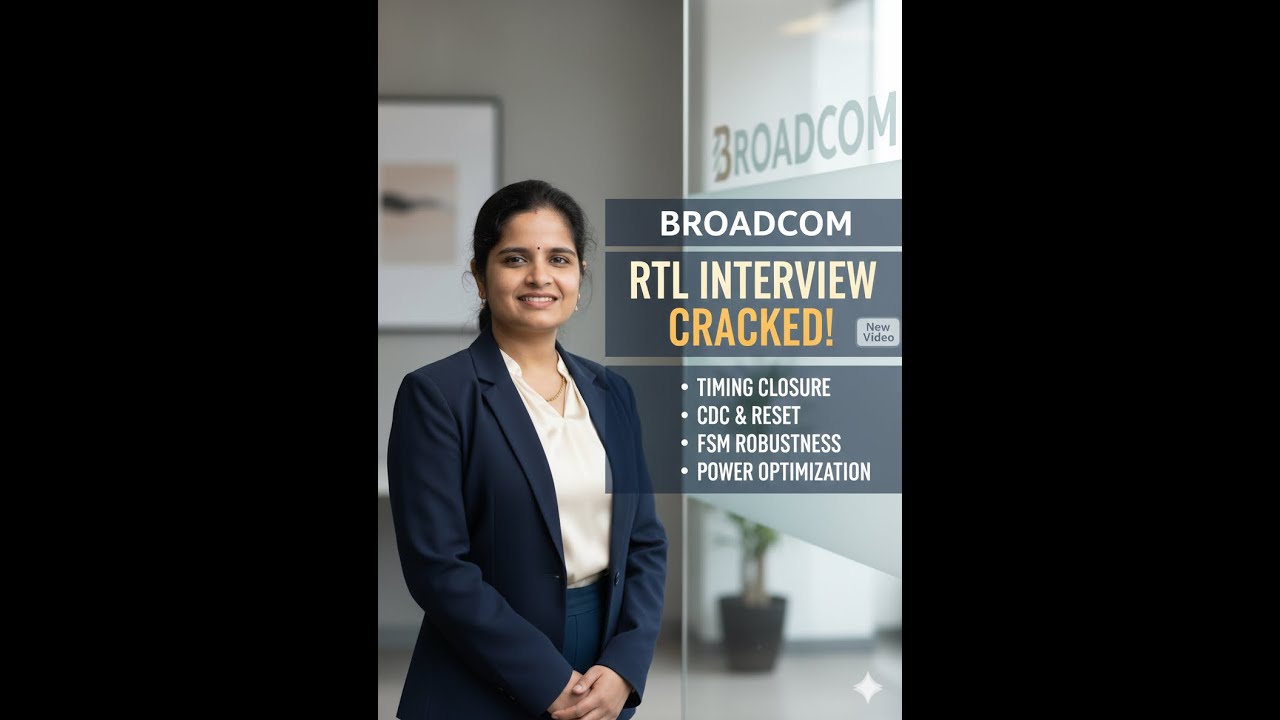 Broadcom RTL Design Interview Questions & Answers | High-Frequency ASIC RTL