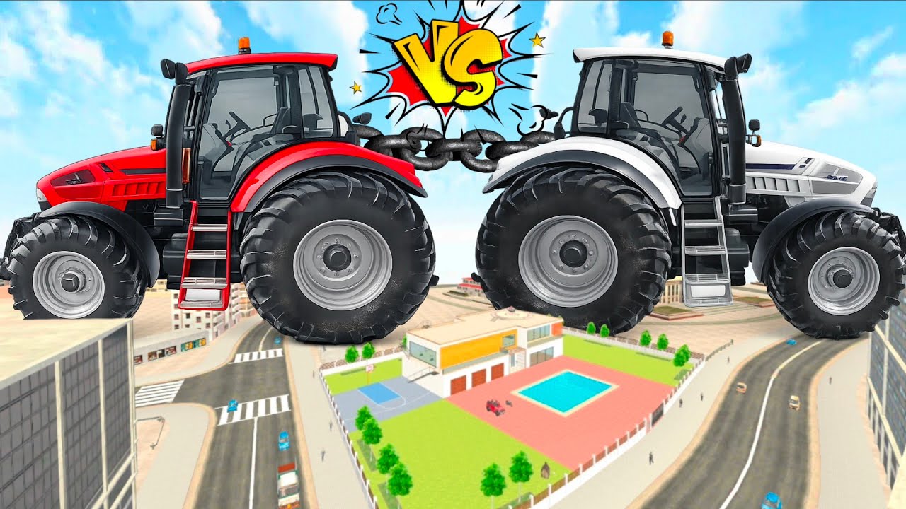 🎯Franklin Giant 🚜 Tractor VS Jack 🚜 Giant Tractor in Indian theft auto simulator 💥