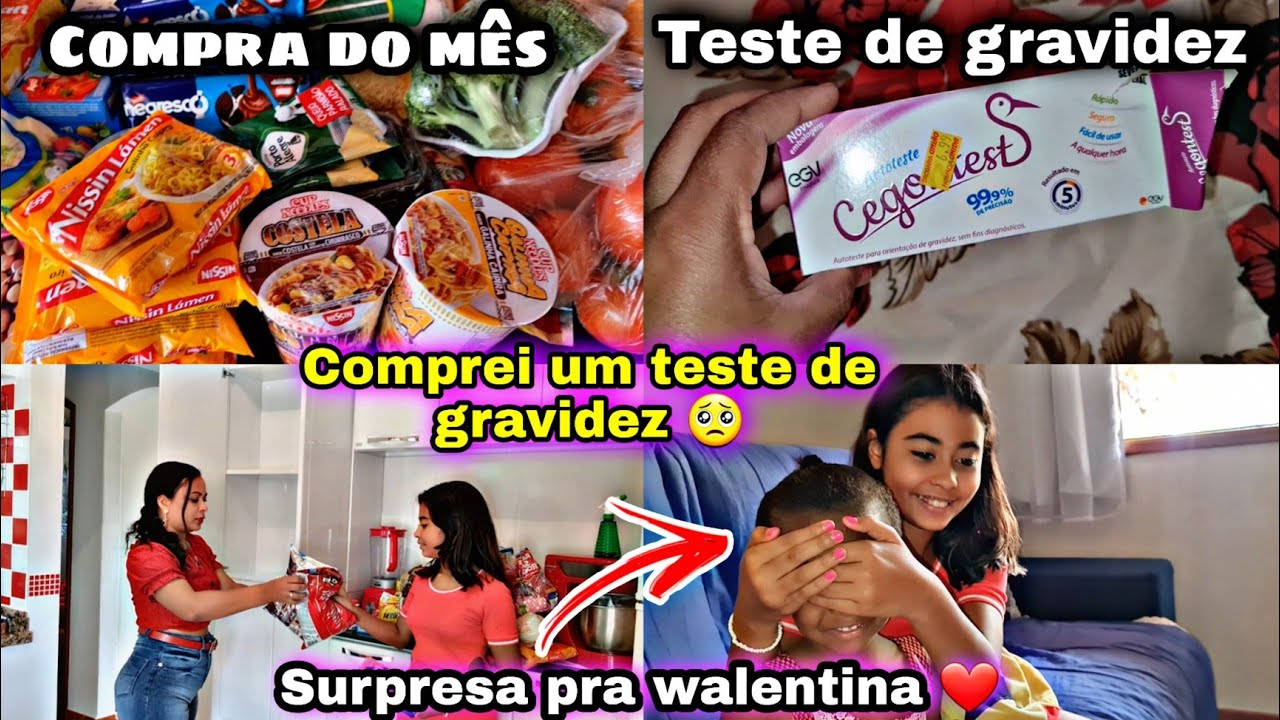 GRÁVIDA DE NOVO? SURPRESA PRA WALENTINA, COMPRA DO MÊS, MINHA ROTINA BEM MAL🥺🥺