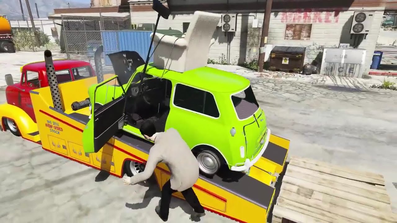 Mr. Bean's Mini Cooper Upgrade Into Ultimate God