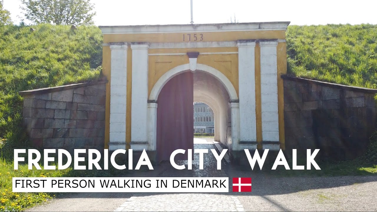 Fredericia city walk (first person)