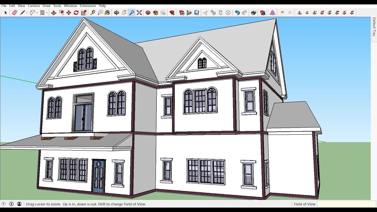 Realistic Victorian House with SketchUp part 1